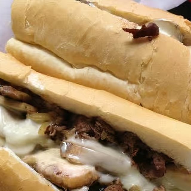 Mushroom Steak & Cheese Sub.
