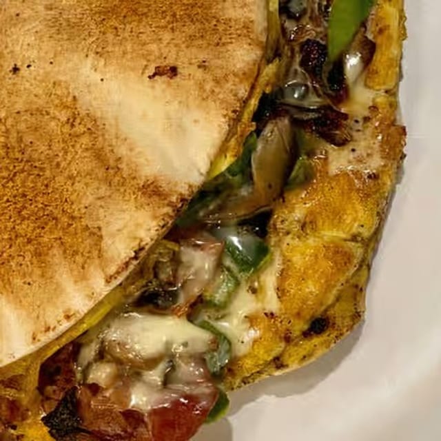 Vegetable Pita Omelet.