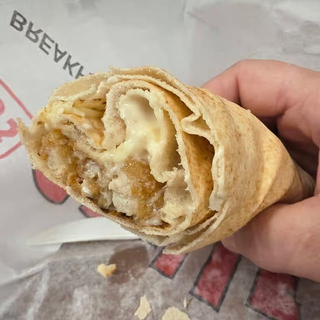 Chicken Tender Pita Roll.