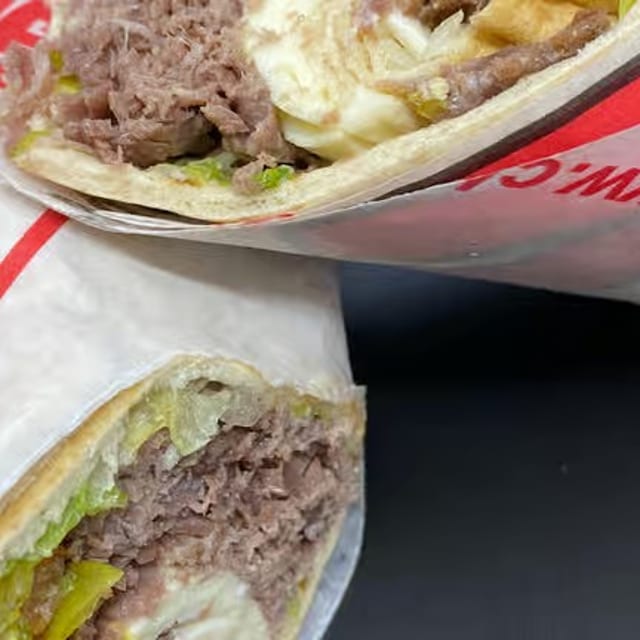Roast Beef Pita Roll.